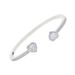 Women's Jewelry Hip Hop Heart Shaped Zircon Open High End Bracelet Trendy Punk Style Ladies Bracelet Electroplating_ipsvogv.com