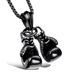 2023 Double Punch Set Alloy Pendant Necklace Personalized Men's Boxing Gloves Fitness Sports Accessories_ipsvogv.com