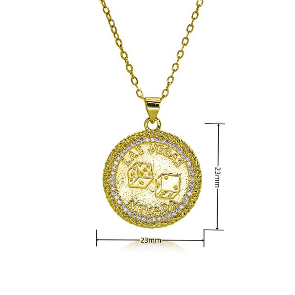 Round Hollow Necklace For Girls Light Luxury Niche Design High End New Clavicle Chain Strong Chain Summer Gift_ipsvogv.com