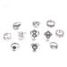 11 Piece Elephant Lotus Set Jewelry Ring_ipsvogv.com