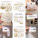 Inlaid Pearl Women's Earrings Earrings Set Retro Gold Earring Set_ipsvogv.com