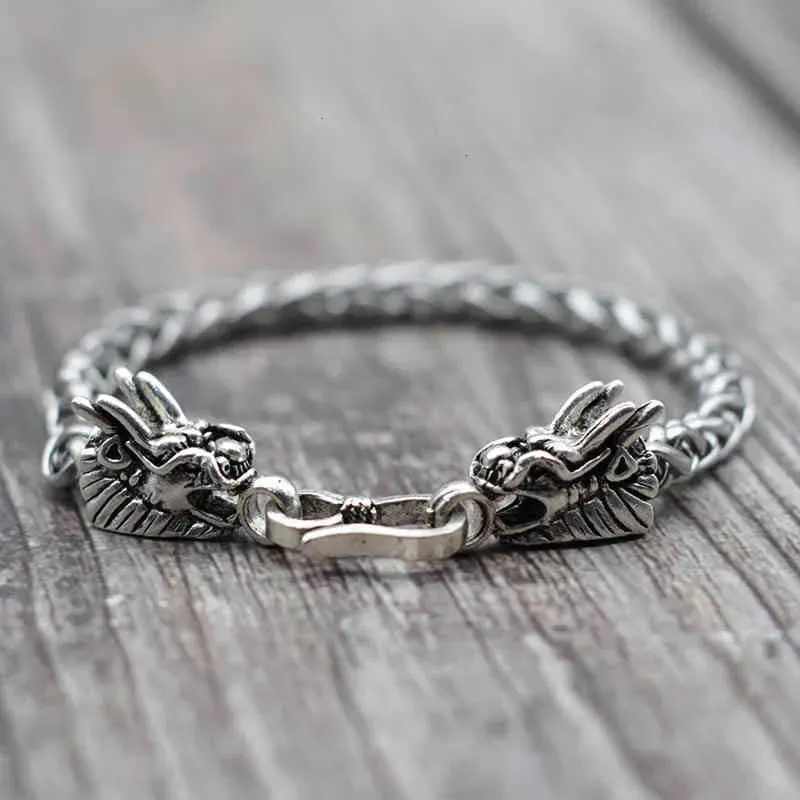Accessories Men Keel Bracelet Punk Easy Hook Link Braclets Male Fashion Dragon Shape Lotus Buddha Braslet Hip Hop Chain_ipsvogv.com