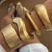 Punk Texture Matte Wide Version Spring Buckle Bracelet Brcelet Irregular Metal Bracelet_ipsvogv.com