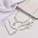 Women’s Jewelry Set Fashion Versatile Niche Korean Fashion Zircon Jewelry Bride Wedding V Neck Jewelry Wedding Dress Earrings Necklace Set_ipsvogv.com