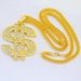 Hip Hop US Dollar Symbol Pendant Necklace Exaggerated Personality, Alloy Trendy Men With Diamond Inlaid Gold Chain_ipsvogv.com