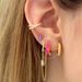 Women's Jewelry S925 Silver Needle Large Circle Zircon Earrings Ear Buckle Versatile Diamond Inlaid Multi Color Round Ear Ring Ear Buckle_ipsvogv.com