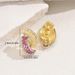New style women's with personalized inlaid crystal and high-end design, versatile earrings_ipsvogv.com