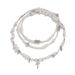 pearl Bead Necklace Choker Cool Style Hip-hop Rivet Cross Accessory_ipsvogv.com