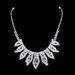 BRIDAL SHIMMER - Rhinestone Wedding Jewelry Set (Silver Necklace & Earrings, Photography-Ready Bridal Accessories)_ipsvogv.com