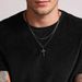 Stainless Steel Twist Chain Snake Bone Chain Cuban Chain Double Cross Pendant Jewelry Titanium Steel Necklace_ipsvogv.com