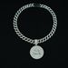 Hot Selling Cancer Disc Pendant Symbolizes A Strong Aquarius Hip-hop Cuban Chain Necklace_ipsvogv.com