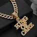 New Three-dimensional Full Diamond Letter Pendant Neckl, Domineering And Exaggerated Hip-hop Street Dance Cuban_ipsvogv.com