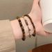 Broken Silver Tiger Eye Stone Bead For Women, Light Luxury, High-end, Niche Design, Handmade Accessories, Layered Couple_ipsvogv.com