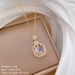 Industry 【 】 Flower Fashion Light Luxury Charm Gorgeous Full Diamond Necklace Women's Versatile Clavicle Chain Titanium 【 】_ipsvogv.com