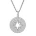 Pendants & Charms New Round Hollow Star Pendant Micro Inlaid Zircon Pendant Military Brand Hip Hop Jewelry_ipsvogv.com