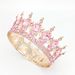 Baroque Bridal Round Crown Headdress Water Drop Diamond Beauty Pageant Crown Retro Queen Performance Crown_ipsvogv.com