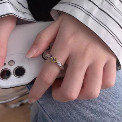 Graffiti Mobius Love Cross Fashion Simple Exquisite Ring High End Versatile Jewelry_ipsvogv.com