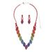Water Diamond Necklace & Earrings Set - Fashion Jewelry For Women, Luxury Diamond Color Matching Set_ipsvogv.com