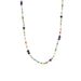 Bohemian Dopamine Natural Stone Round Handmade Colored Bead Necklace Light Luxury Temperament Neck Chain For Women_ipsvogv.com