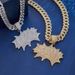 BOM Full Diamond Letter Cuban Chain Personality Hip-Hop Style Men's Daily Street Cool Pendant Necklace_ipsvogv.com