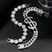 New Niche Light Luxury Hip-Hop Fashion Cuban Bracelet Full Diamond Jewelry Set_ipsvogv.com