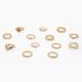 Personalized Geometric Love Moon Leaf Cross Joint 13 Piece Ring Set For Women_ipsvogv.com