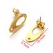 Stainless Oval Hollow Titanium Steel DIY Earring Making Products, Earrings, Ear Posts, Jewelry Accessories_ipsvogv.com