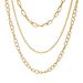 French Baroque temperament three piece set irregular metal necklace ins style necklace female niche design sense light luxury_ipsvogv.com