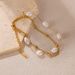 Women's Jewelry Retro Bracelet Female Stainless Steel Niche Light Luxury Freshwater Pearl Stacking Simple And Versatile Titanium Steel Bracelet_ipsvogv.com