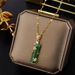 Titanium Steel Non Fading Golden Bamboo Pendant Necklace, Female Trendy Internet Red Same Style Simple And Elegant Light_ipsvogv.com