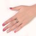 Unisex New Diamond Micro inlaid Zircon Ring Creative Women's Cross color Jewelry_ipsvogv.com