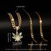 Hot Selling Fashion Hip Hop Long Stacking Maple Leaf Necklace Men And Women Street Personality Full Diamond Cuban Chain_ipsvogv.com