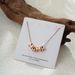 Gold Glossy Bubble Letter Series Necklace Mother's Day MAMA Pierced English Letter Clavicle Chain_ipsvogv.com