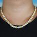 8mm Round Rectangular Zircon Necklace Hip Hop Fashion Trend Couple Necklace_ipsvogv.com
