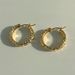 Unisex Fashionable Niche INS Retro Stainless Steel Coral Full Diamond Zircon Earrings_ipsvogv.com