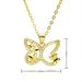 Temperament Butterfly Clavicle Chain Micro Inlaid Zircon Pendant Ins Style Valentine's Day Jewelry Gift Women's Butterfly Necklace_ipsvogv.com