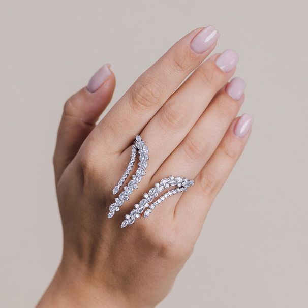 Explosions Opening Ring Zircon Full Diamond All-match Ring Banquet Bride Wedding Jewelry Accessories Women_ipsvogv.com