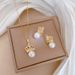 【 Titanium Steel 】 Necklace Earring Light Luxury Full Diamond Pearl Crown Personalized Temperament Banquet Earrings Set_ipsvogv.com