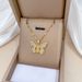 】 Zircon 【 Butterfly Light Luxury Charm Gorgeous Full Diamond Necklace Women's Versatile Clavicle Titanium Steel Chain 【 】_ipsvogv.com