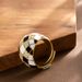 Fashionable And Exquisite Small Fragrance Style Drip Oil Geometric Diamond For Women With Adjustable Opening Ring_ipsvogv.com