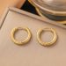 Ins Fashion Starry Titanium Round Women's Buckle Simple Style Stainless Steel Earrings Ear Accessories For Women_ipsvogv.com