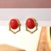 Middle ancient style, niche design, geometric natural stone high-end feel, light luxury women's earrings earrings,_ipsvogv.com