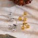 Unisex Plated Sweet Glossy Cherry Shaped Earrings Fashionable Small Fresh Sweet Style Boutique Earrings_ipsvogv.com