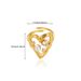 Elegant Pearl Studded Diamond Opening Stainless Steel Set For Women, French Style Non Fading Ring, Fashionable Index_ipsvogv.com
