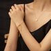 Simple And Adjustable Gold Snake Bone Chain, Round Bead Pull-out Titanium Steel Bracelet, Female Bracelet_ipsvogv.com