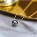 2025 New Arrivals Real Gold Round Necklace For Women,Tahiti Black Pearl Pendant Chain Mother Girls Birthday Gift_ipsvogv.com