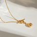 New Stainless Steel Long Water Droplet Necklace For Fashion OT Buckle Style Women's Collarbone Chain Jewelry_ipsvogv.com