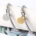 New Steel Wire Benedict Round Tag Circle Pattern Bracelet_ipsvogv.com