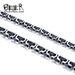 Personalized Jewelry Stainless Steel Electric Black Domineering Men's Square Necklace Titanium Steel Chain_ipsvogv.com
