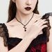 Accessories Halloween Party Dark Style Multi-layer Rose Necklace Personalized Crystal Bead Collarbone Chain_ipsvogv.com